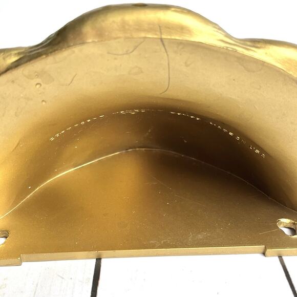 VTG 1962 HOMCO Gold Scroll Wall Pocket Planter Vase Fleurs de Lis Made In USA - Picture 6 of 12